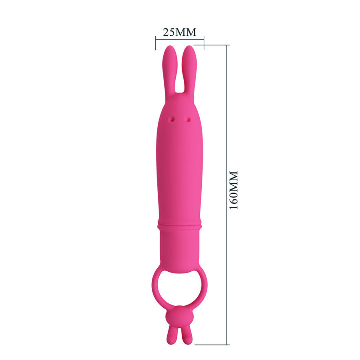 Pretty Love - Delia Vibrador Rabbit Com Anel de Resistência
