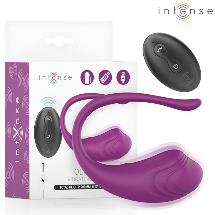 Intense - Olivia Purple Vibrations-ei Mit Fernbedienung