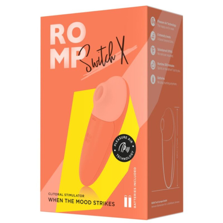 Romp - Switch x Estimulador Clitorial 6 Níveis Laranja