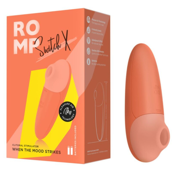 Romp - Switch x Stymulator Łechtaczki 6 Poziomów Pomarańczowy