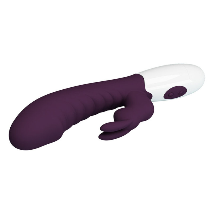 Pretty Love - Vibratore a Coniglio Naughty Bunny a 30 Funzioni, Viola