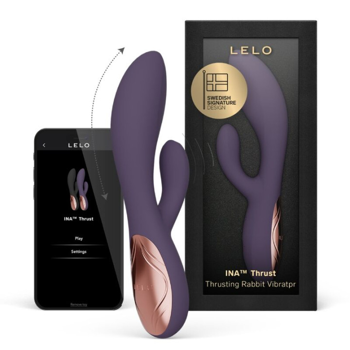 Lelo - Ina Vibratore a Spinta Rabbit Viola