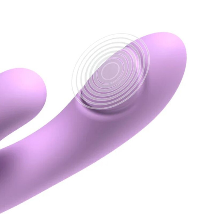 Fantasy For Her - Intimotion Flutter Pro Purple Vibrador Rabbit Para Punto g y Clítoris