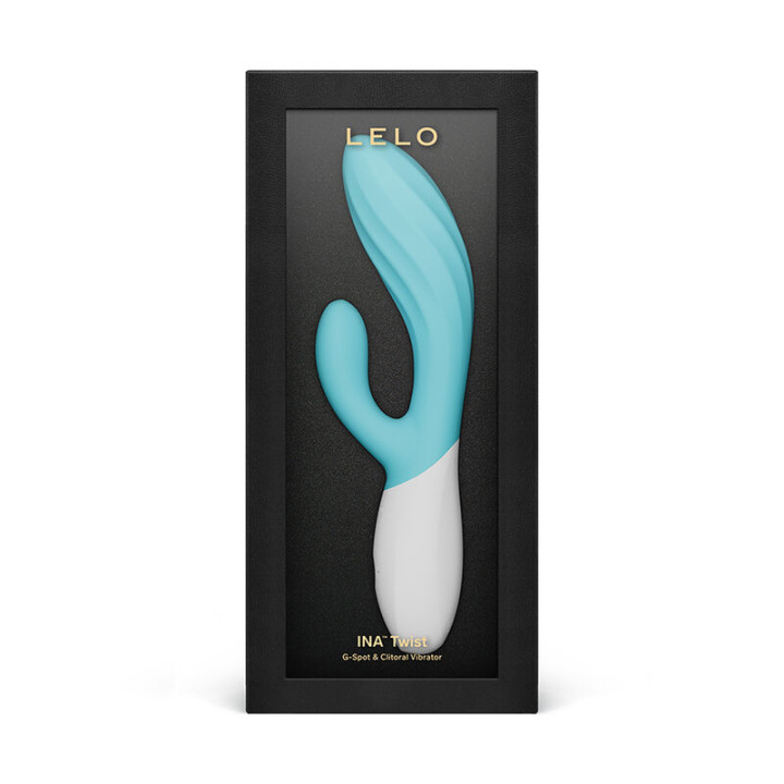 Lelo - Ina Twist Double Vibrator Rabbit For g-Spot And Clitoris Blue