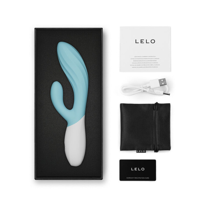 Lelo - Ina Twist Podwójny Wibrator Królik do Punktu g i Łechtaczki Niebieski