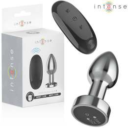 Intense - Plug Anal 10 Vibrations Métal Avec Télécommande s