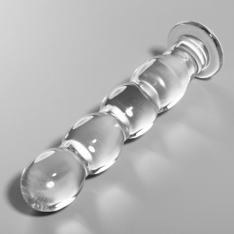 Nebula Series by Ibiza - Modèle 10 Gode en Verre Borosilicate Clair 16.5 cm -o- 3.5 cm