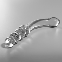 Nebula Series by Ibiza - Modelo 14 Dildo Cristal Transparente 18.5 cm -o- 3 cm
