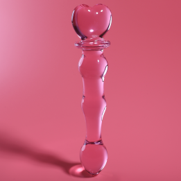 Nebula Series by Ibiza - Modelo 21 Dildo Cristal Rosa 20.5 cm -o- 3.5 cm