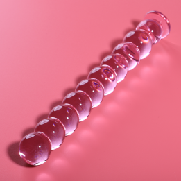 Nebula Series by Ibiza - Modello 22 Dildo in Vetro Borosilicato Rosa 21.5 cm -o- 2.5 cm