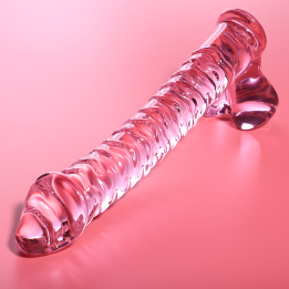 Nebula Series by Ibiza - Modell 23 Dildo Borosilikatglas Rosa 21.5 cm -o- 4 cm