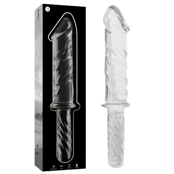 Nebula Series by Ibiza - Modell 24 Dildo Borosilikatglas Klar 28.5 cm -o- 5 cm