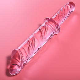Nebula Series by Ibiza - Modello 24 Dildo in Vetro Borosilicato Rosa 28.5 cm -o- 5 cm