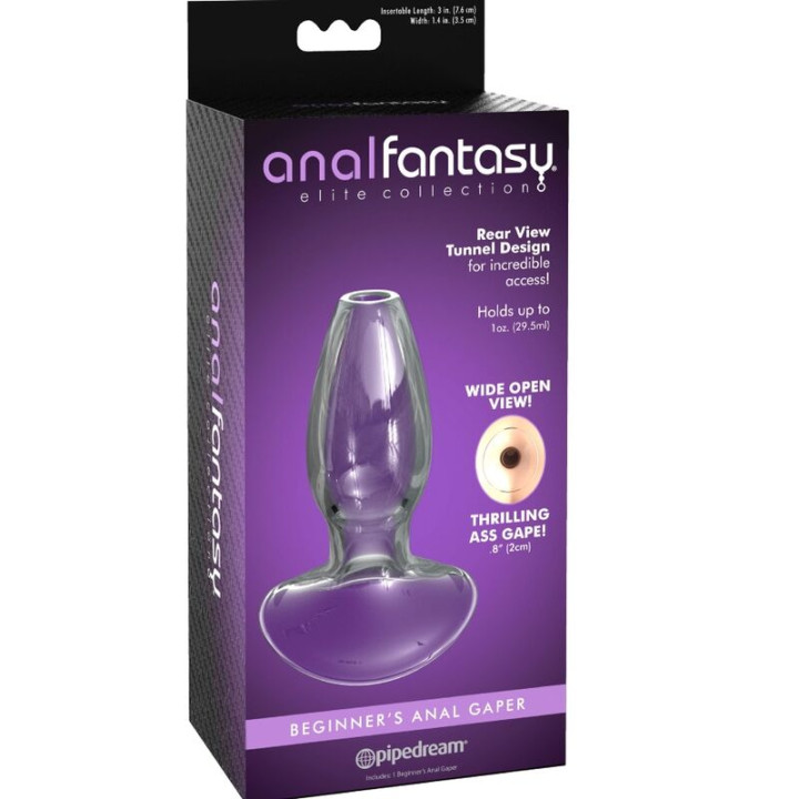 Anal Fantasy Elite Collection -Dilator Anal Gaper Para Iniciantes Cristal Tamanho s