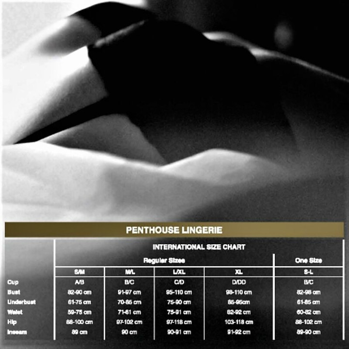 Penthouse - Majtki Catch me Czarne s/m