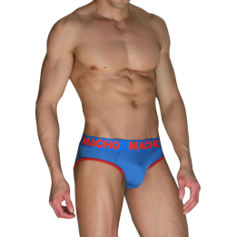 Macho - Mch005 Classic Slip Bleu + Rouge s