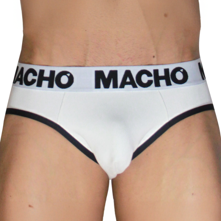 Macho - Mch006 Classique Blanc + Noir m