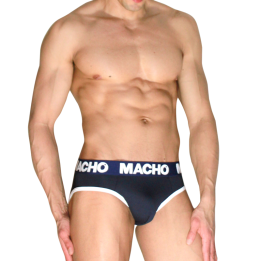 Macho - Mch008 Azul Marinho Clássico Slip l