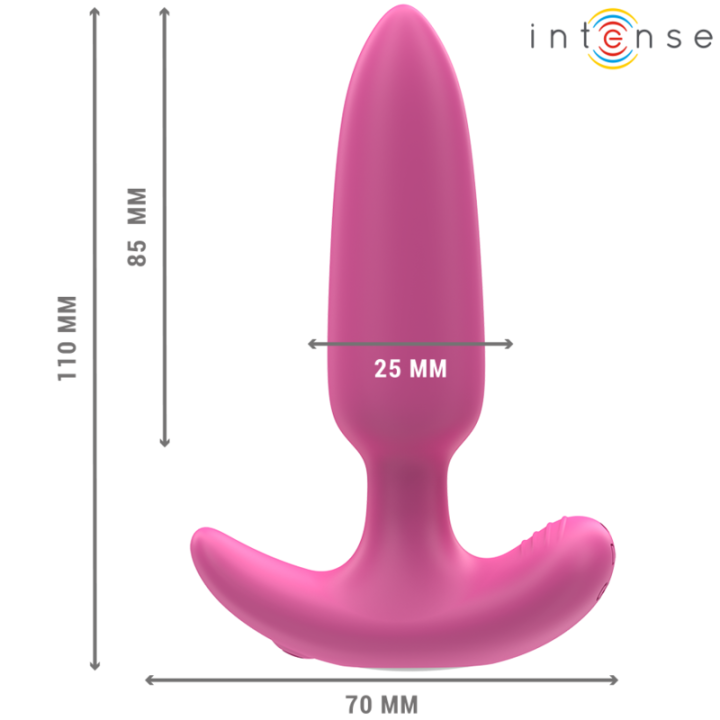 Intense - Ross Anal Plug 10 Vibrazioni Rosa Telecomando