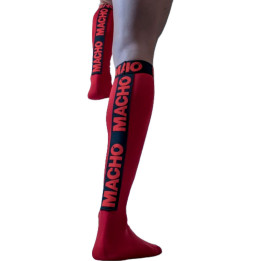 Macho - Calzini Sottili Taglia Unica Rosso