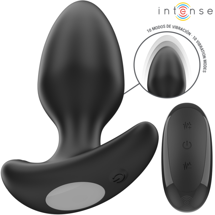Intense - Joey Anal Plug 10 Vibrazioni Nero Telecomando