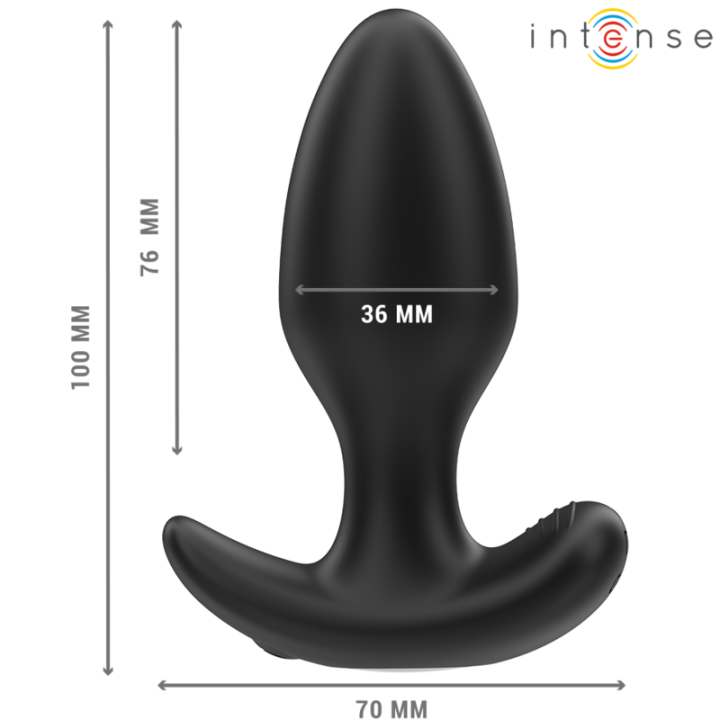 Intense - Joey Anal Plug 10 Vibrazioni Nero Telecomando