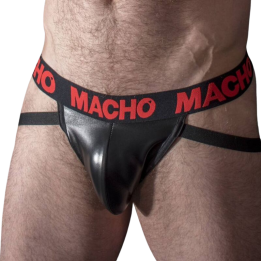 Macho - Mx25rc Jock Couro Vermelho l