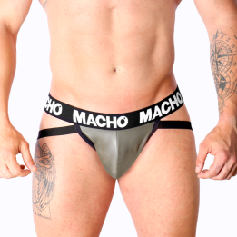 Macho - Mx27gr Jock Leder Grau Beige l