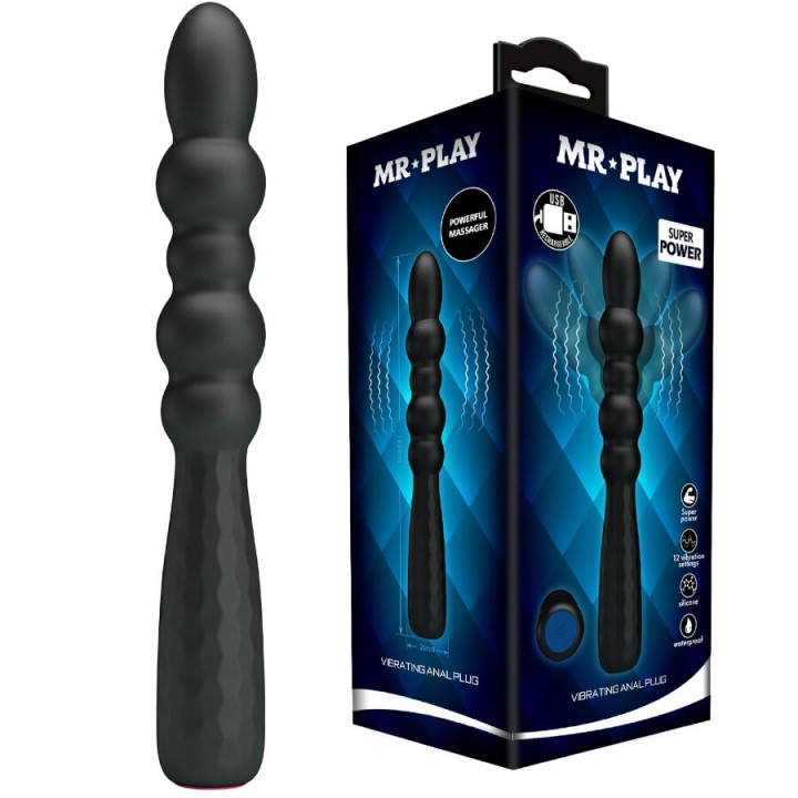 Mr Play - Plug Anal Vibratório Flexível