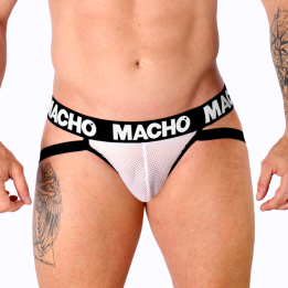 Macho - Mx26x1 Jock Grid Blanc s