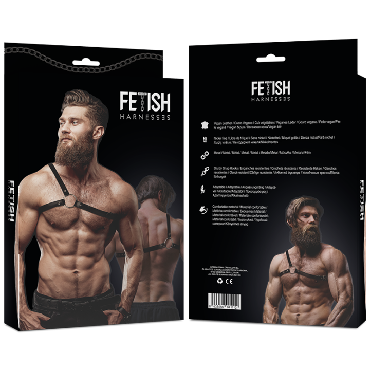 Fetish Submissive Attitude - Postawa m?Ska Skrzy?Owana Uprz?? z Eko Skóry