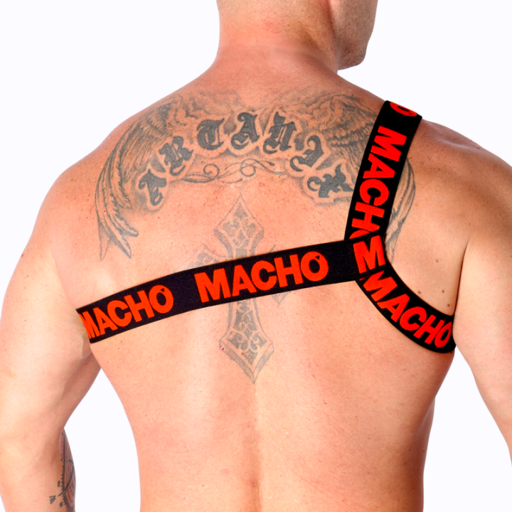 Macho - Harnais Romain Rouge l/xl