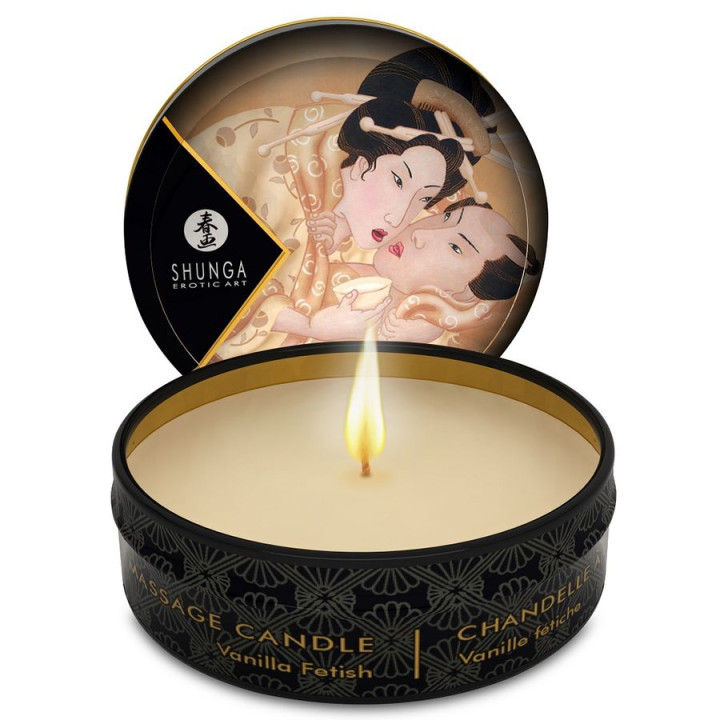 Shunga - Mini Caress by Candelight Vanilla Massage Candle 30 ml