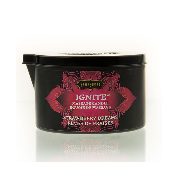 Kamasutra - Bougie de Massage Fraise Rêves 170 gr