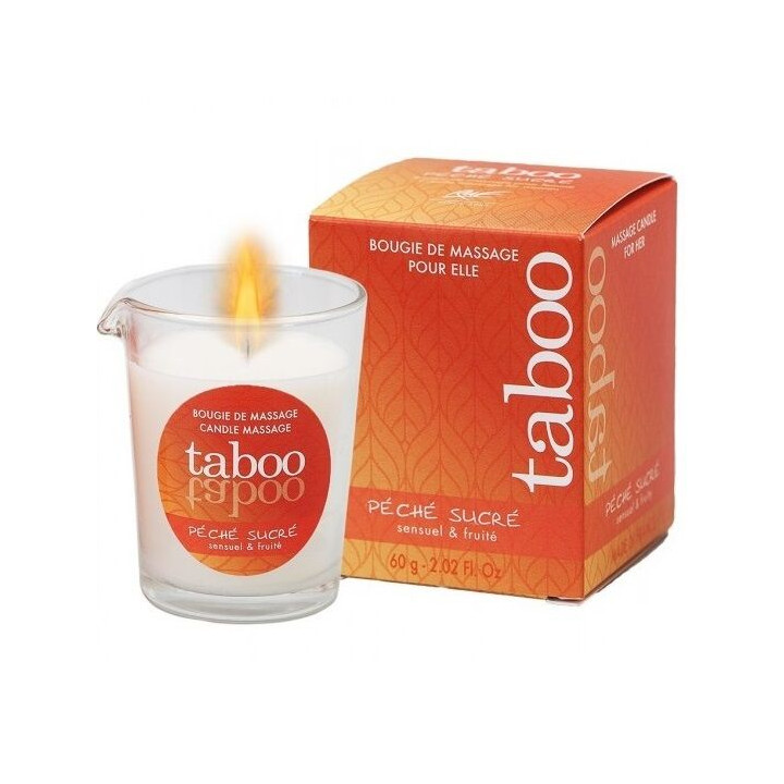 Ruf - Bougie de Massage Taboo Pour Son Arôme Peche Sucre Nectarine