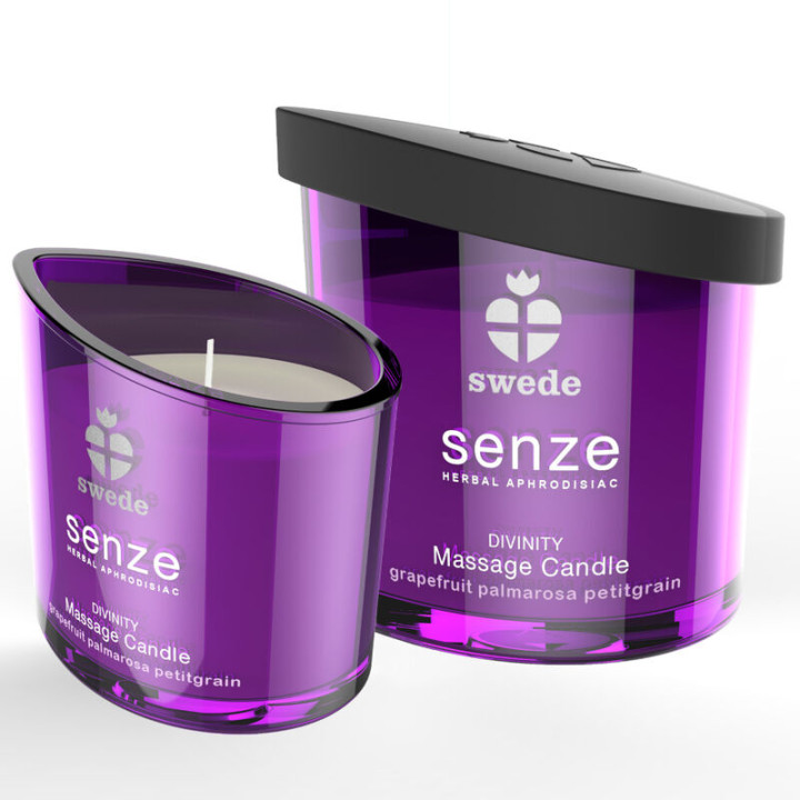Swede - Vela de Massagem Senze Divinity - Toranja, Palmarosa, Petitgrain