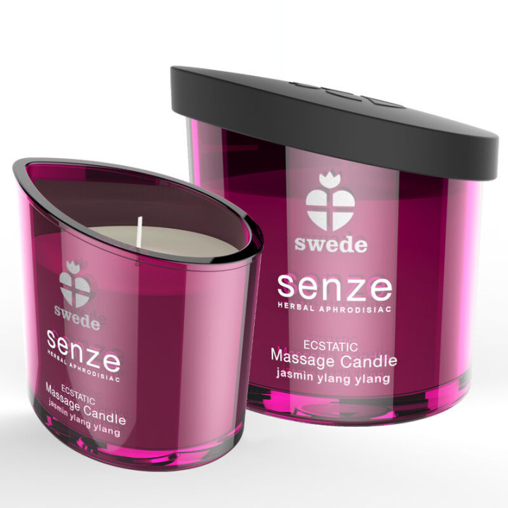 Swede - Vela de Massagem Ecstatic Senze - Jasmim, Ylang Ylang