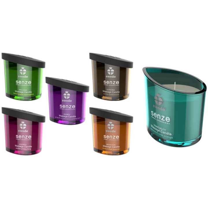 Swede - Vela de Massagem Ecstatic Senze - Jasmim, Ylang Ylang