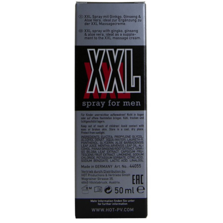 Hot - Spray Xxl Per Uomo 50 ml