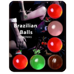 Secretplay - Brazillian Balls Lubrykant Gorace Kulki 6 Szt.