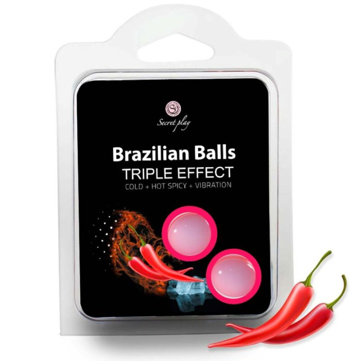 Secretplay - Set 2 Balles Brésiliennes Triple Effet