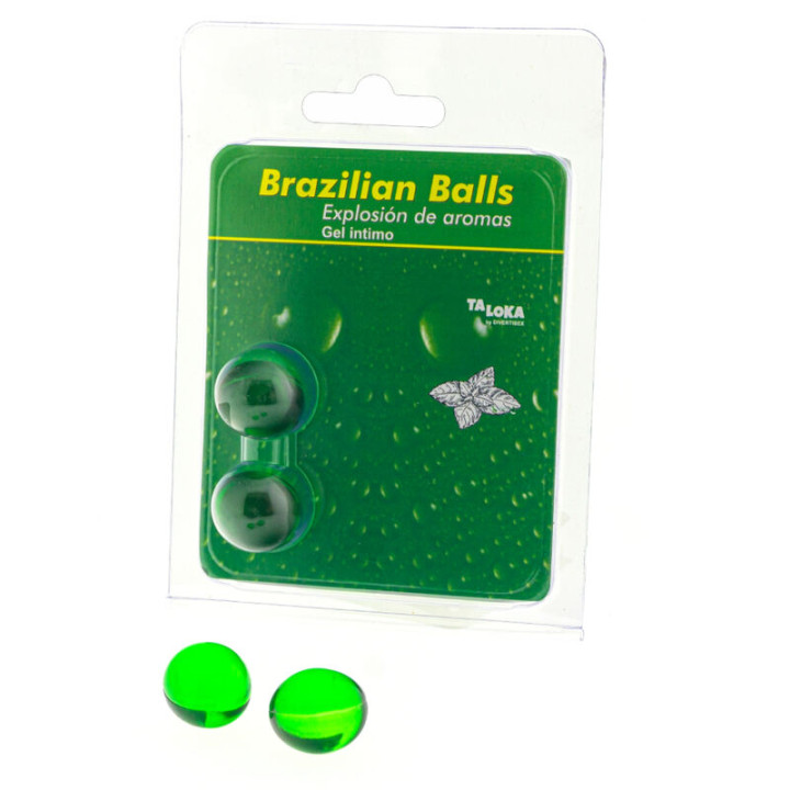 Taloka - 2 Boules Brésiliennes Gel Intime Menthe
