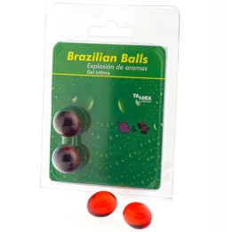 Taloka - 2 Sfere Brasiliane Gel Intimo Fragola e Cioccolato