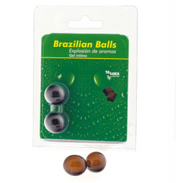 Taloka - 2 Bolas Brasileiras Gel Íntimo de Chocolate