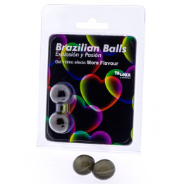 Taloka - 2 Boules Brésiliennes Plus Deffet de Saveur Gel Excitant