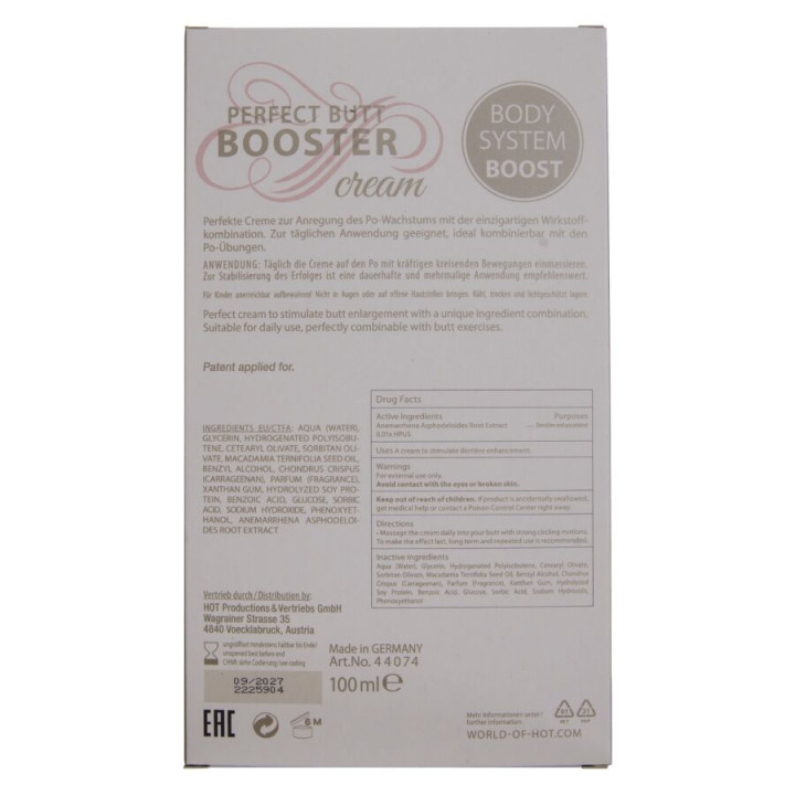 Hot - Crema Rimpolpante Xxl Per il Sedere 100 ml