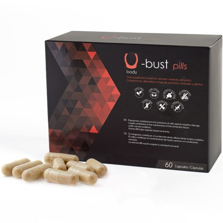 500 Cosmetics - u-Bust Capsules d'Augmentation Mammaire - 60 Capsules