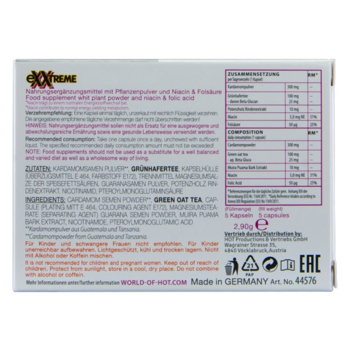 Hot - Capsule Exxtreme Libido Donna 5 Unità