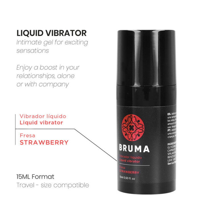 Bruma - Vibrateur Liquide Ultra Glissant Fraise 15 ml