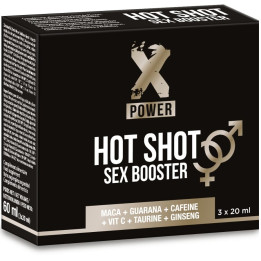 X Power - Hot Shot Sex Booster Steigert Die Libido 3 x 20 ml